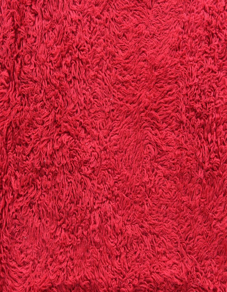 Detail image of  4' 8 x 6' 2  Hand Knotted Moroccan Wool Rug