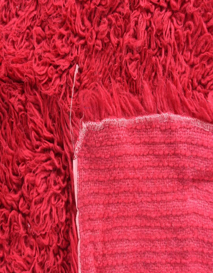 Detail image of  4' 8 x 6' 2  Hand Knotted Moroccan Wool Rug