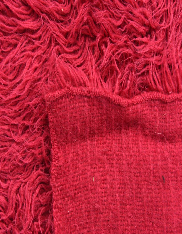 Detail image of  4' 4 x 6' 7  Hand Knotted Moroccan Wool Rug