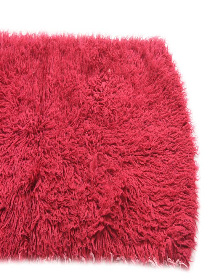 Detail image of  2' 4 x 4' 6  Hand Knotted Moroccan Wool Rug