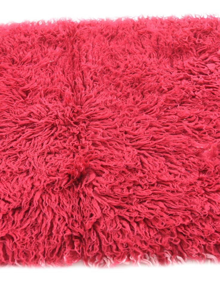 Detail image of  2' 4 x 4' 6  Hand Knotted Moroccan Wool Rug