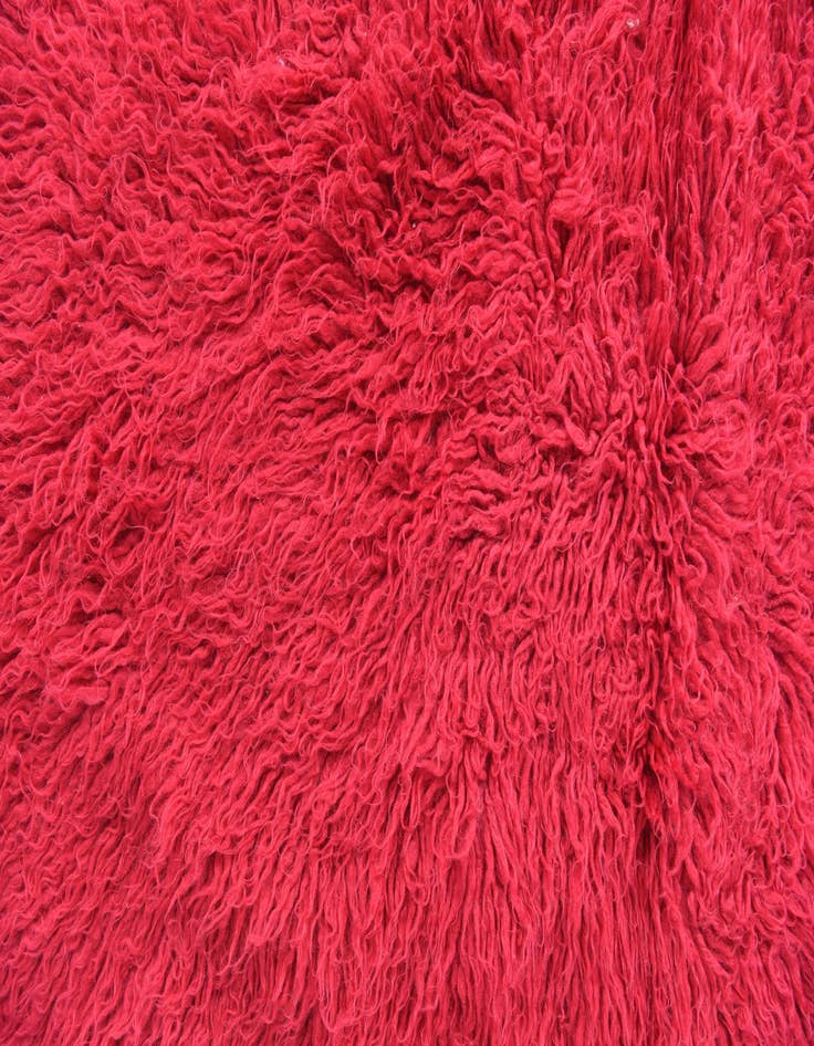 Detail image of  2' 4 x 4' 6  Hand Knotted Moroccan Wool Rug