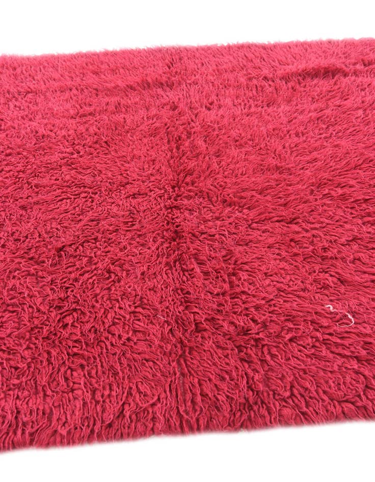 Detail image of  4' 5 x 6' 7  Hand Knotted Moroccan Wool Rug