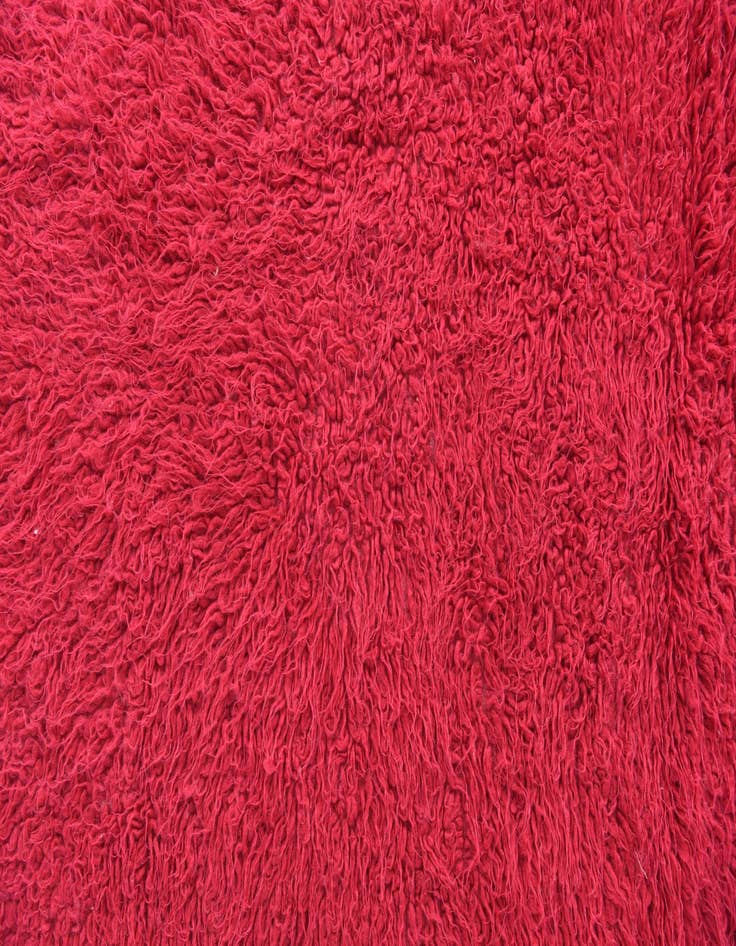 Detail image of  4' 5 x 6' 7  Hand Knotted Moroccan Wool Rug