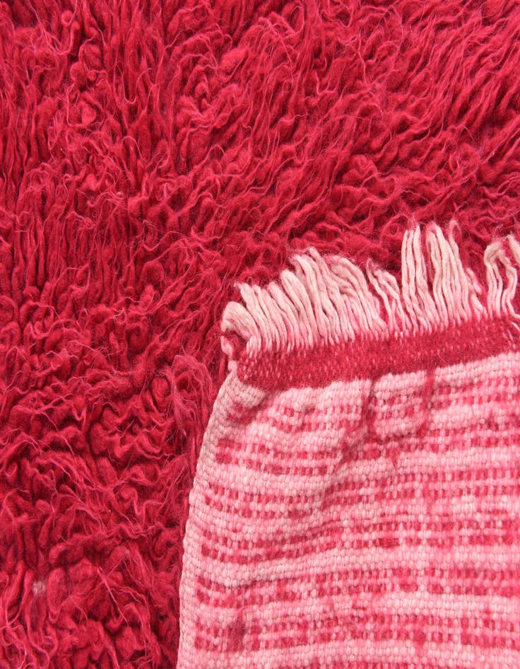 Detail image of  4' 5 x 6' 7  Hand Knotted Moroccan Wool Rug