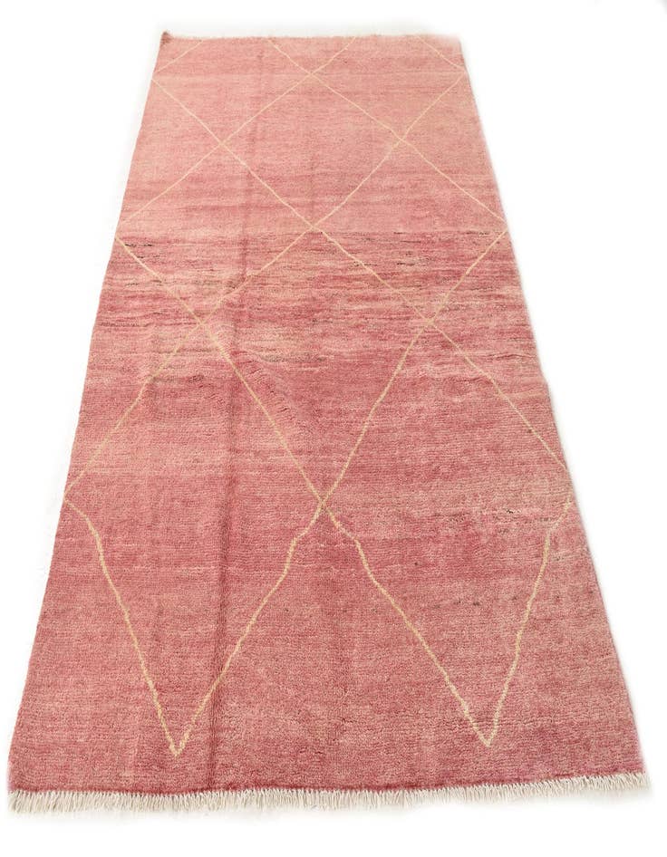 Detail image of  5' 7 x 7' 11  Hand Knotted Moroccan Wool Rug