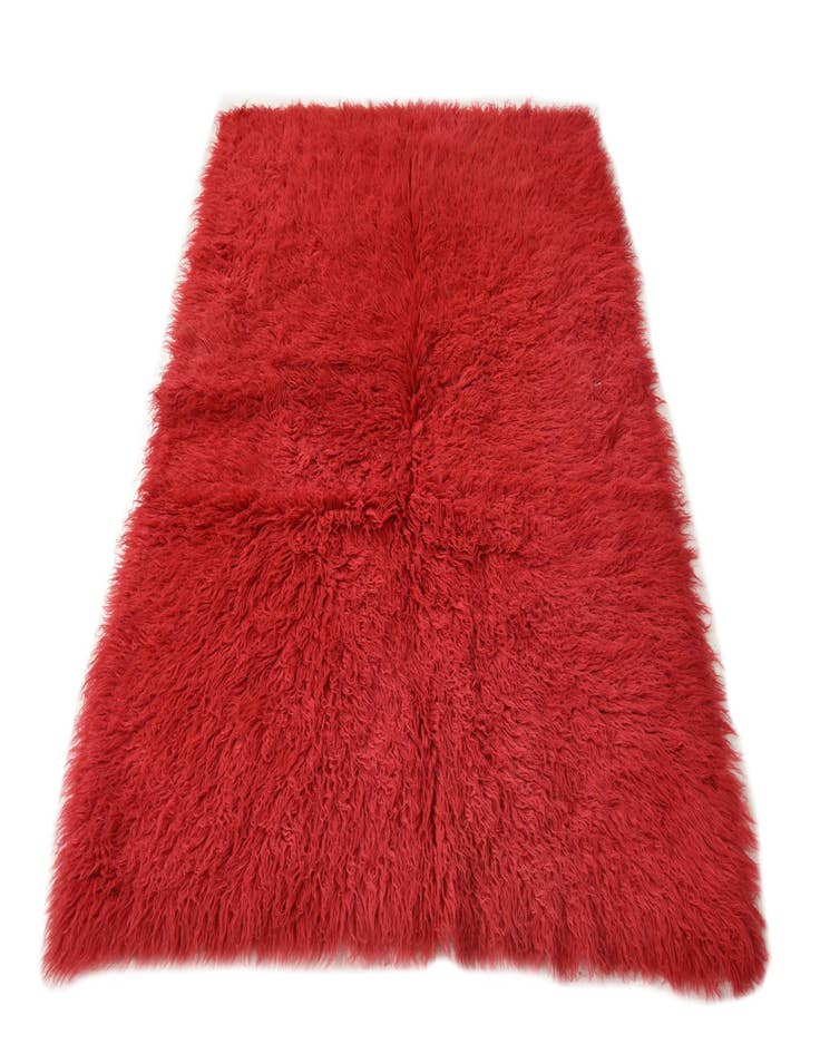 Detail image of  4' 8 x 6' 7  Hand Knotted Moroccan Wool Rug