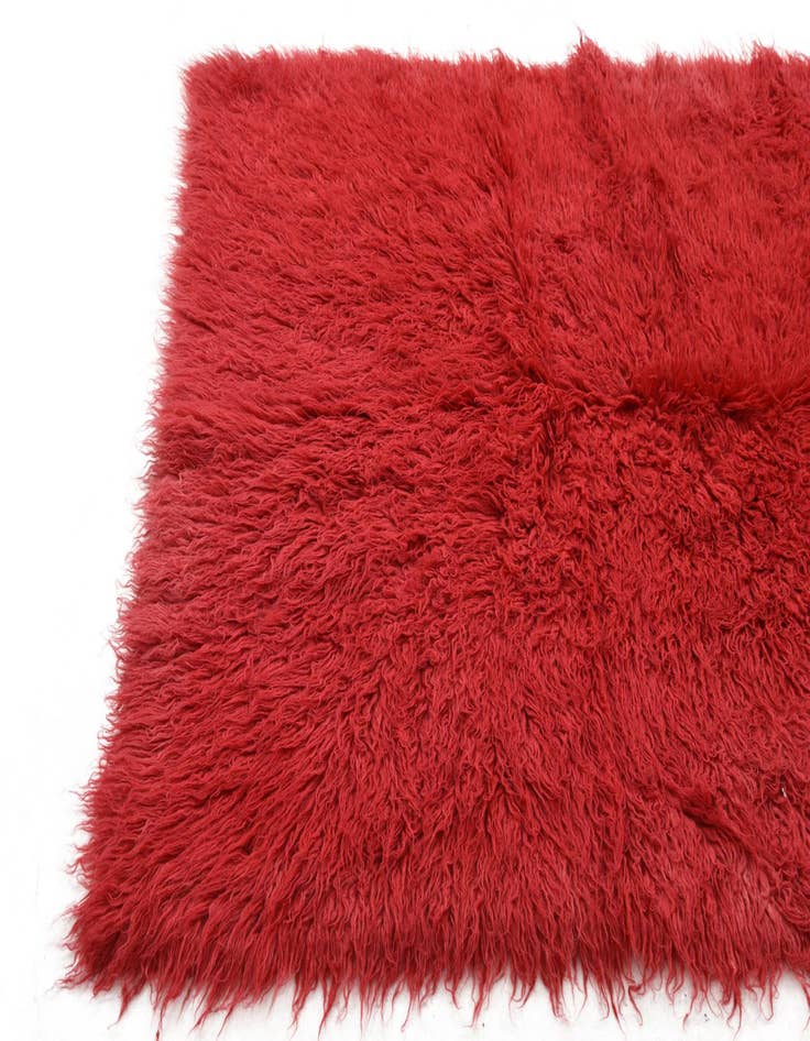 Detail image of  4' 8 x 6' 7  Hand Knotted Moroccan Wool Rug