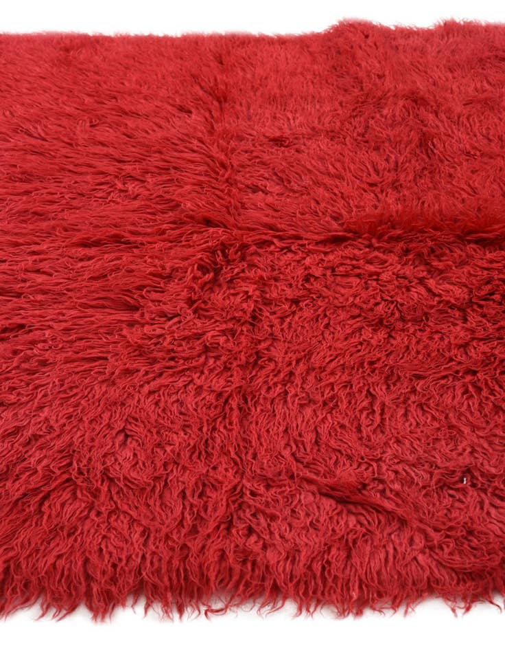 Detail image of  4' 8 x 6' 7  Hand Knotted Moroccan Wool Rug