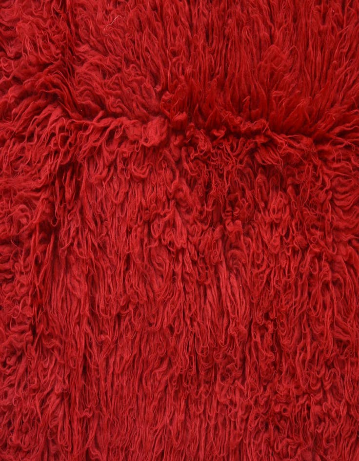 Detail image of  4' 8 x 6' 7  Hand Knotted Moroccan Wool Rug