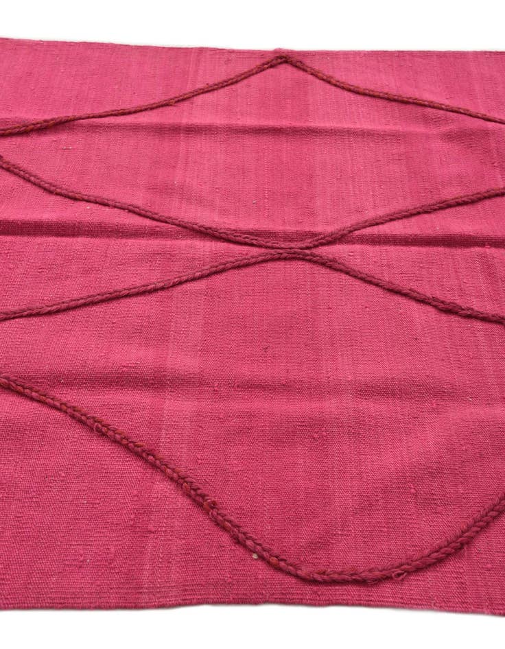 Detail image of  4' 1 x 6'  Hand Knotted Moroccan Wool Rug