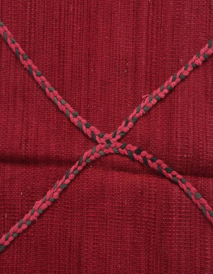 Detail image of  4' 7 x 6' 5  Hand Knotted Moroccan Wool Rug