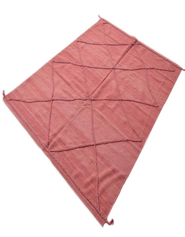 Detail image of  5' 8 x 7' 10  Hand Knotted Moroccan Wool Rug