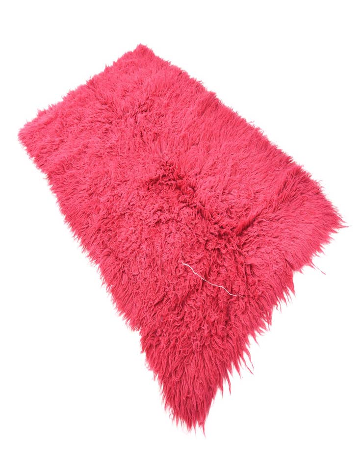 Detail image of  4' 1 x 6' 6  Hand Knotted Moroccan Wool Rug