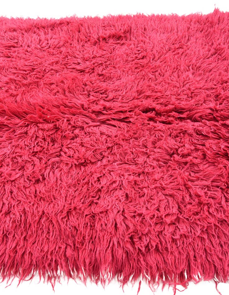 Detail image of  4' 1 x 6' 6  Hand Knotted Moroccan Wool Rug