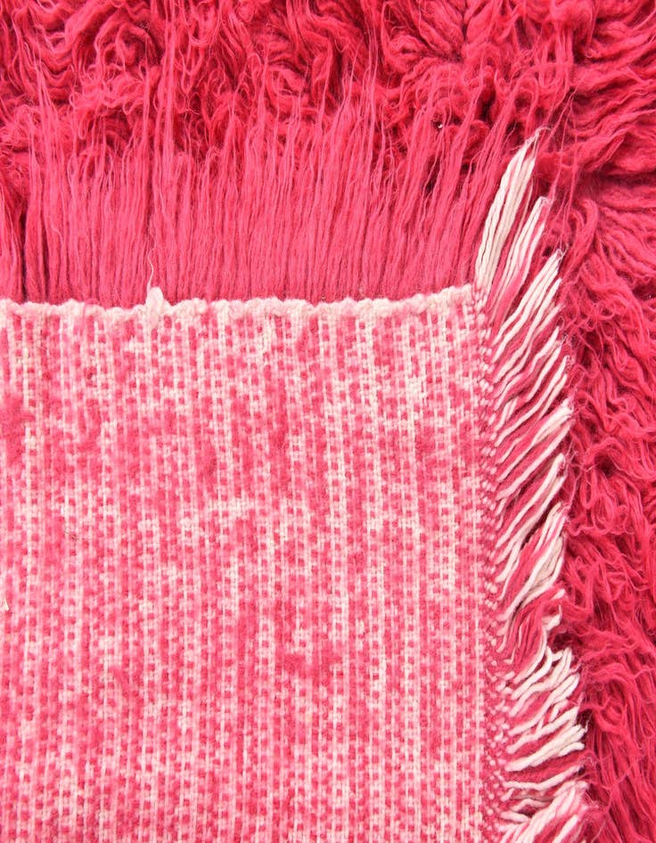 Detail image of  4' 1 x 6' 6  Hand Knotted Moroccan Wool Rug