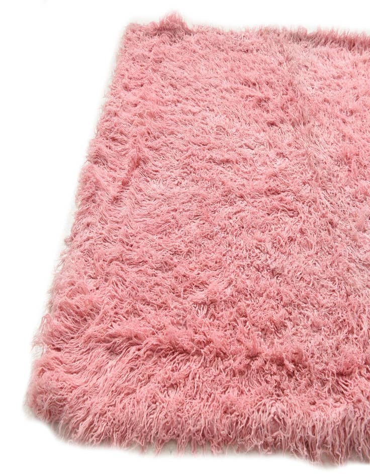 Detail image of  4' x 5'  Hand Knotted Moroccan Wool Rug