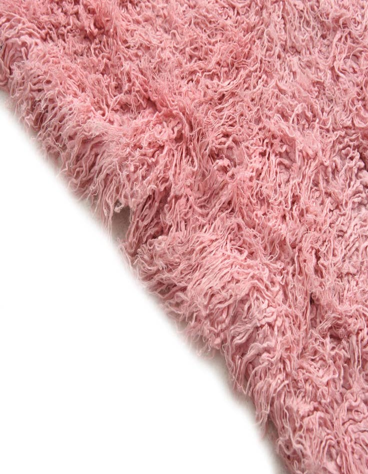 Detail image of  4' x 5'  Hand Knotted Moroccan Wool Rug