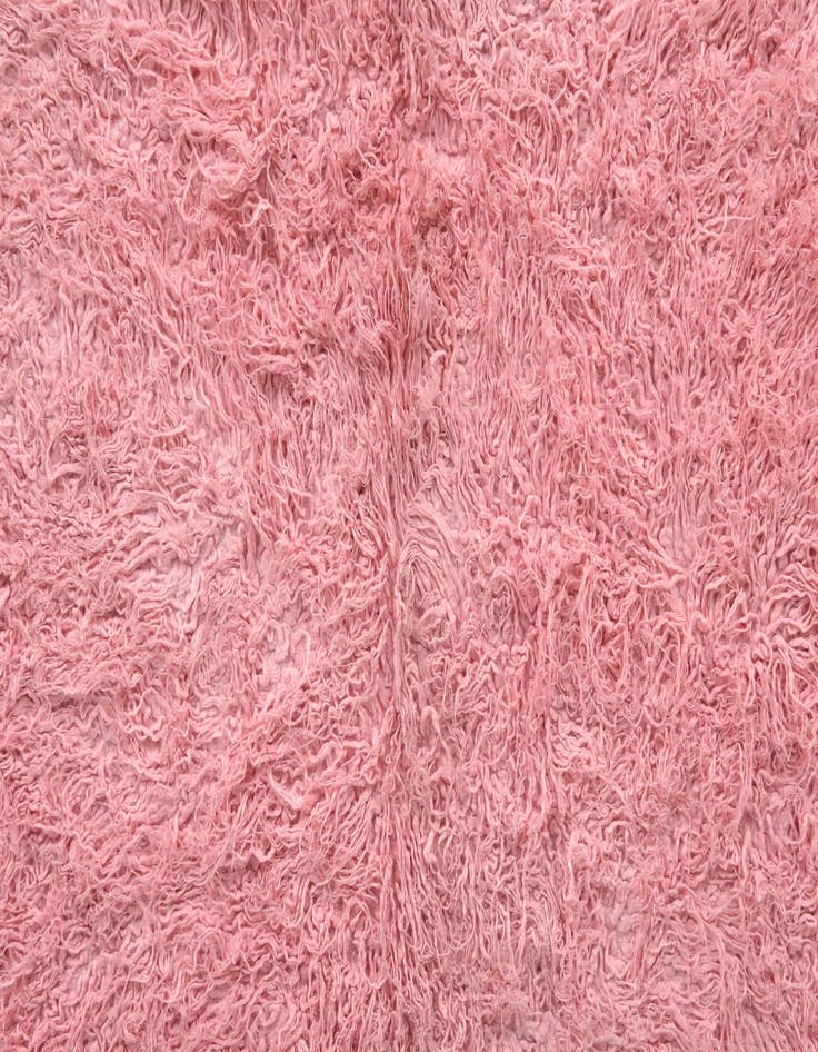 Detail image of  4' x 5'  Hand Knotted Moroccan Wool Rug