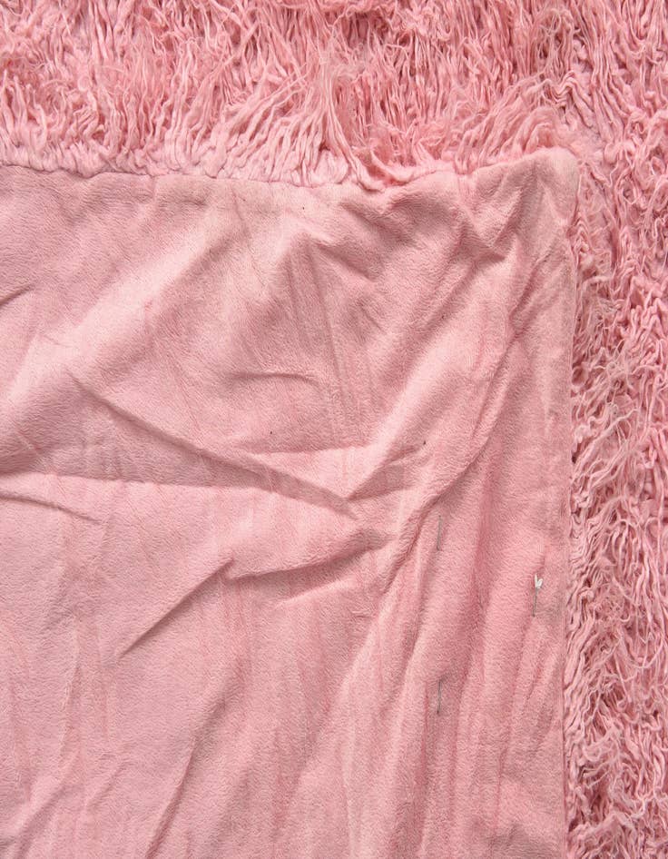 Detail image of  4' x 5'  Hand Knotted Moroccan Wool Rug