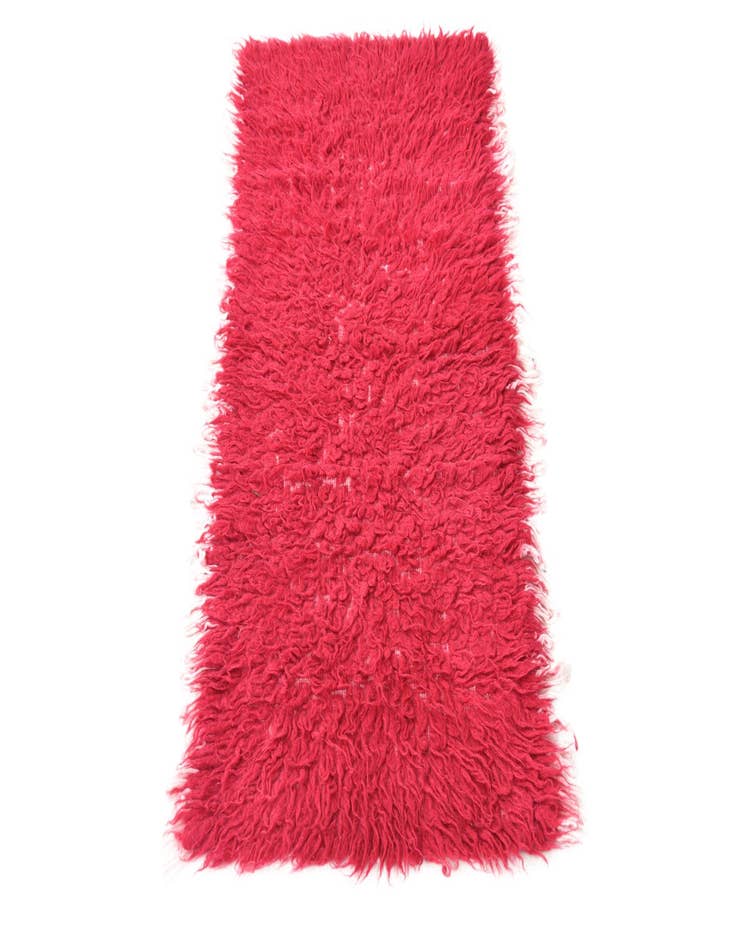 Detail image of  1' 10 x 3' 9  Hand Knotted Moroccan Wool Rug