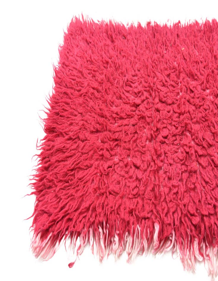 Detail image of  1' 10 x 3' 9  Hand Knotted Moroccan Wool Rug