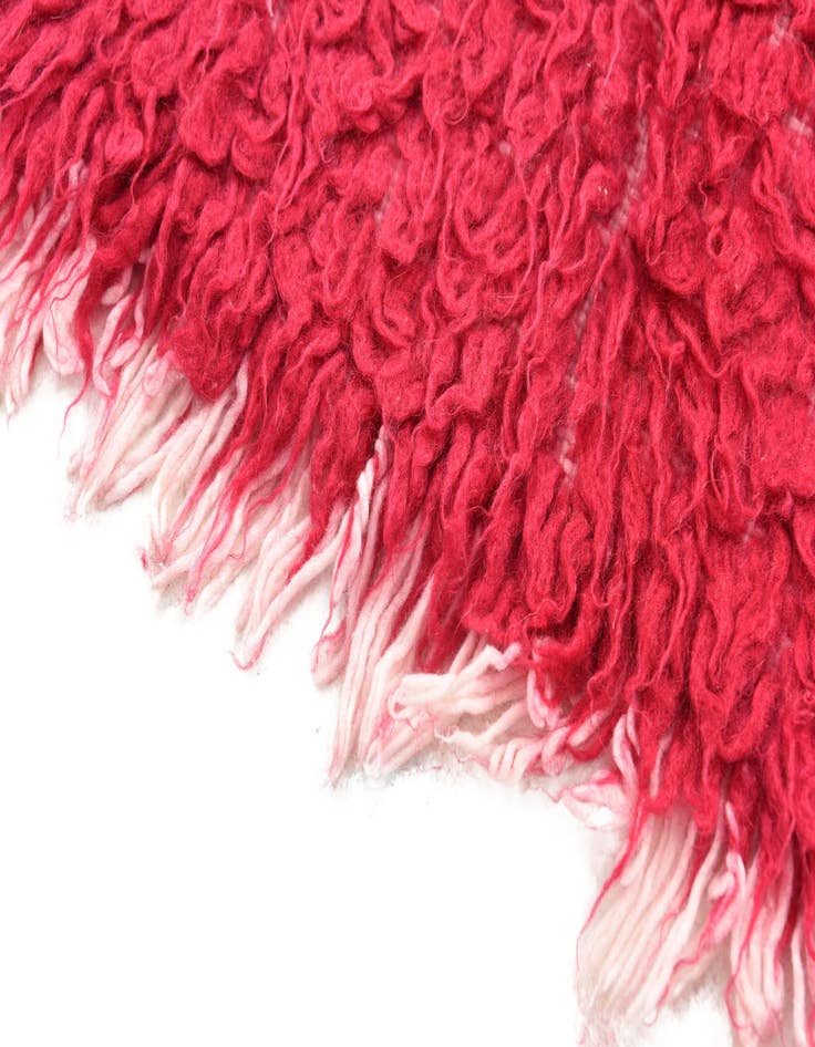 Detail image of  1' 10 x 3' 9  Hand Knotted Moroccan Wool Rug