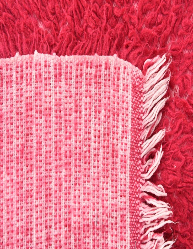 Detail image of  1' 10 x 3' 9  Hand Knotted Moroccan Wool Rug