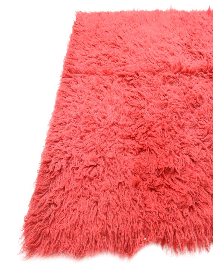 Detail image of  4' 8 x 6' 7  Hand Knotted Moroccan Wool Rug