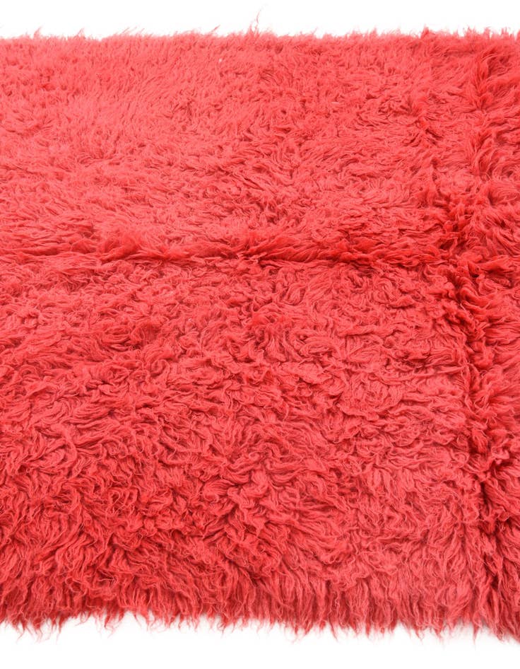 Detail image of  4' 8 x 6' 7  Hand Knotted Moroccan Wool Rug