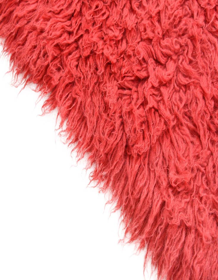 Detail image of  4' 8 x 6' 7  Hand Knotted Moroccan Wool Rug