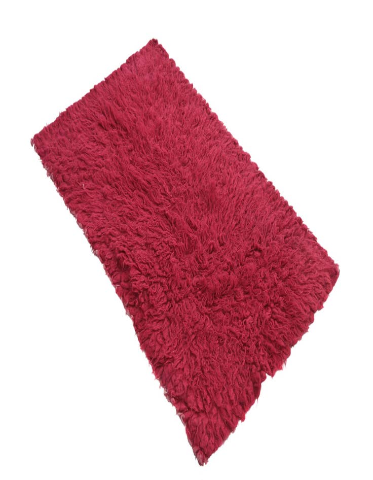 Detail image of  2' 3 x 4'  Hand Knotted Moroccan Wool Rug