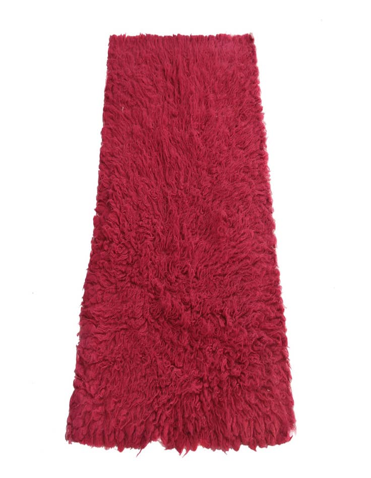 Detail image of  2' 3 x 4'  Hand Knotted Moroccan Wool Rug