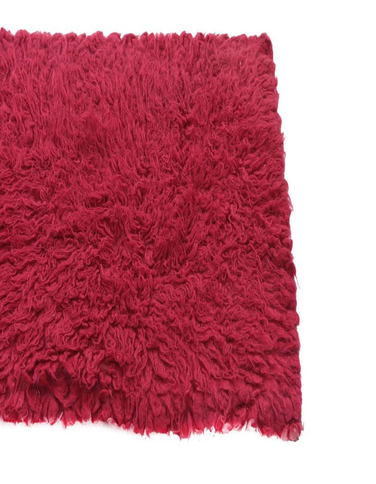 Detail image of  2' 3 x 4'  Hand Knotted Moroccan Wool Rug