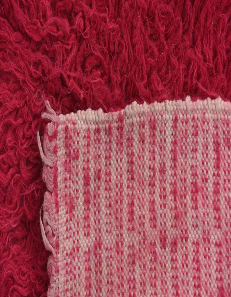 Detail image of  2' 3 x 4'  Hand Knotted Moroccan Wool Rug