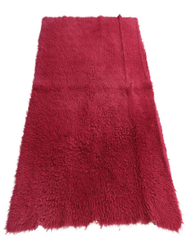 Detail image of  4' 7 x 6' 2  Hand Knotted Moroccan Wool Rug