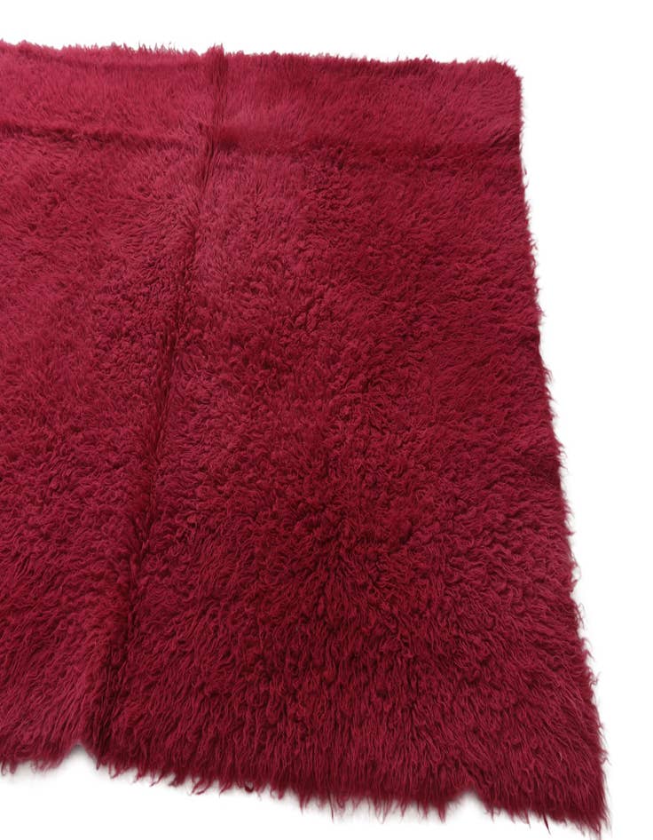 Detail image of  4' 7 x 6' 2  Hand Knotted Moroccan Wool Rug