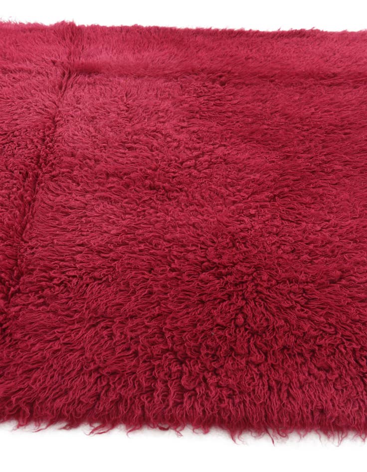 Detail image of  4' 7 x 6' 2  Hand Knotted Moroccan Wool Rug