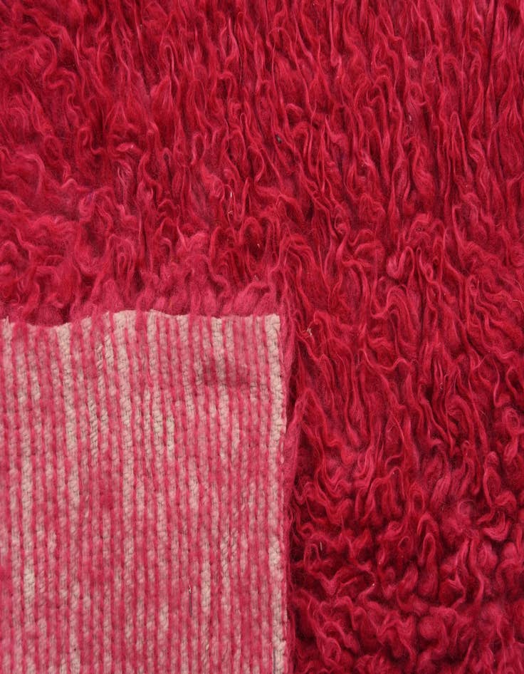 Detail image of  3' 2 x 4' 8  Hand Knotted Moroccan Wool Rug