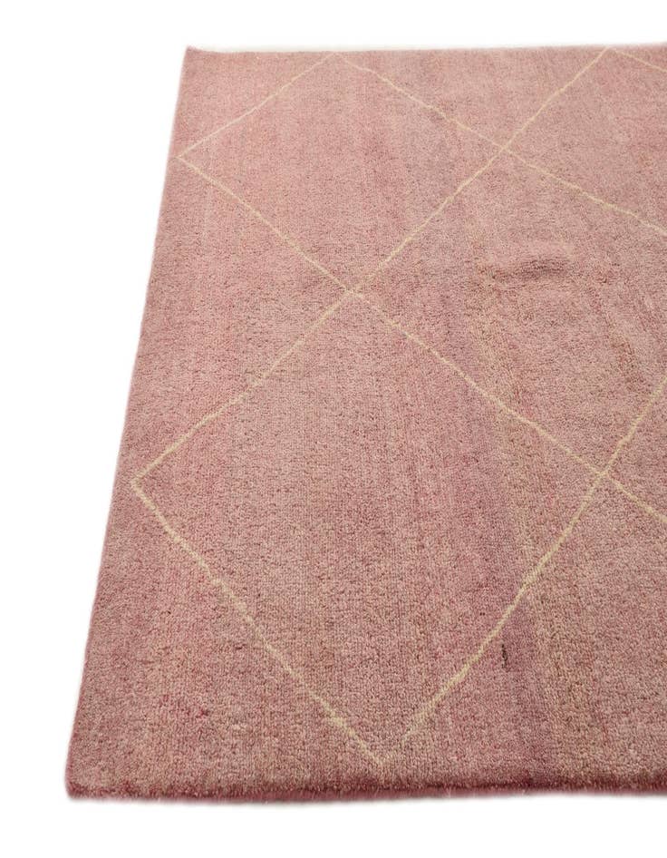 Detail image of  5' 6 x 7' 10  Hand Knotted Moroccan Wool Rug