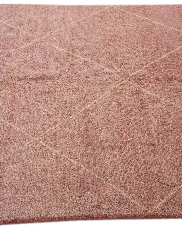 Detail image of  5' 6 x 7' 10  Hand Knotted Moroccan Wool Rug