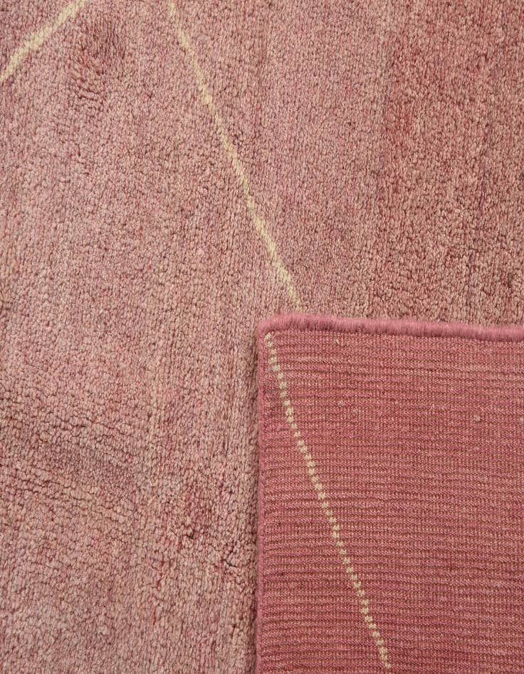 Detail image of  5' 6 x 7' 10  Hand Knotted Moroccan Wool Rug