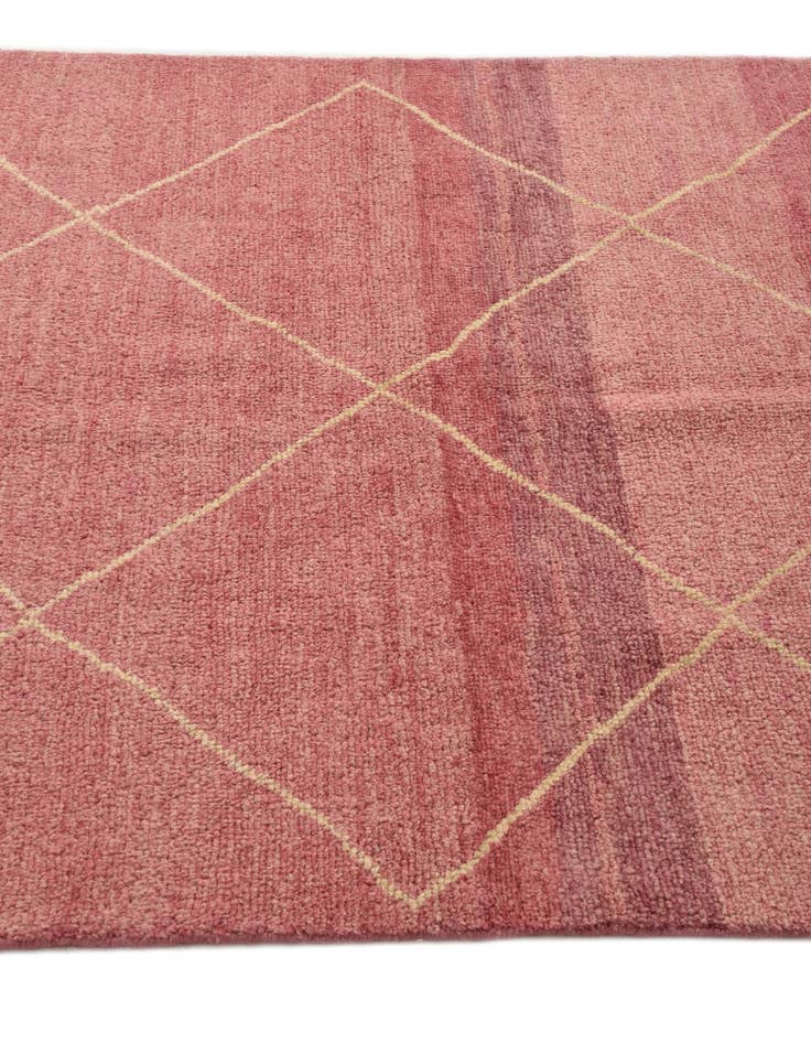 Detail image of  4' 6 x 6' 6  Hand Knotted Moroccan Wool Rug
