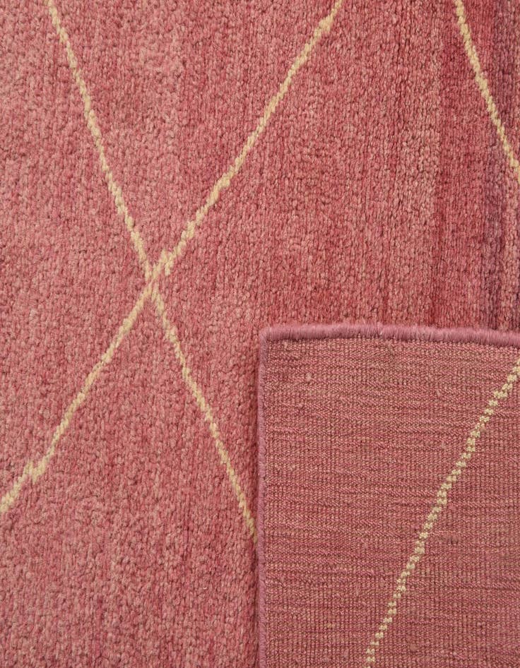 Detail image of  4' 6 x 6' 6  Hand Knotted Moroccan Wool Rug