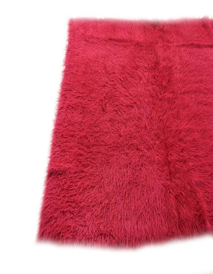 Detail image of  4' 9 x 5' 11  Hand Knotted Moroccan Wool Rug