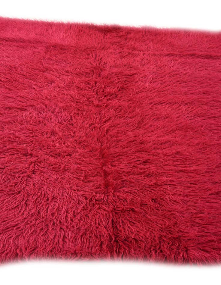 Detail image of  4' 9 x 5' 11  Hand Knotted Moroccan Wool Rug