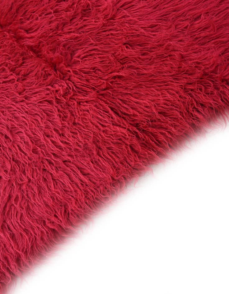 Detail image of  4' 9 x 5' 11  Hand Knotted Moroccan Wool Rug