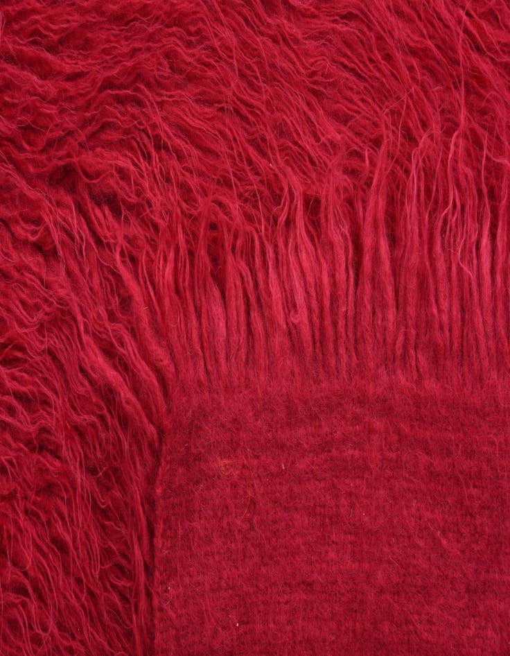 Detail image of  4' 9 x 5' 11  Hand Knotted Moroccan Wool Rug