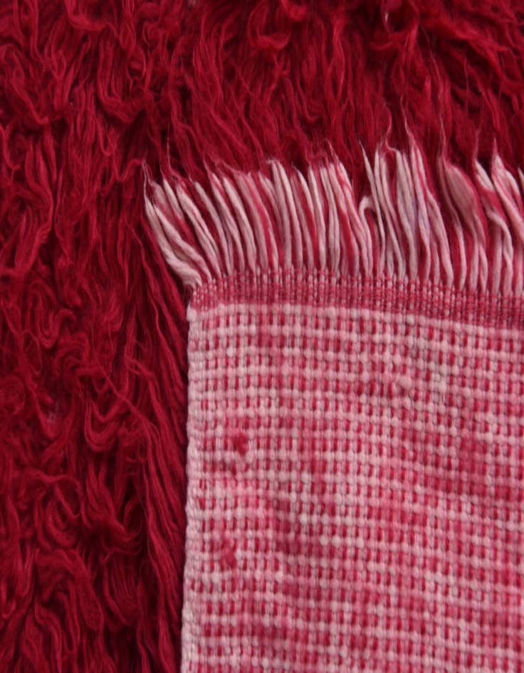 Detail image of  3' 5 x 5' 6  Hand Knotted Moroccan Wool Rug