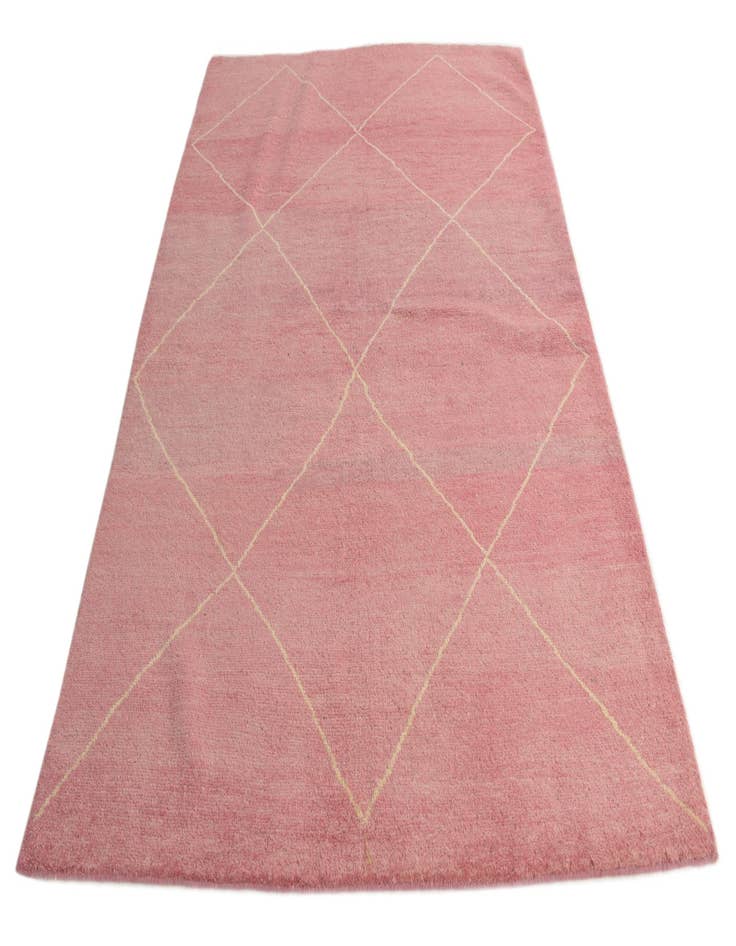 Detail image of  5' 9 x 8' 2  Hand Knotted Moroccan Wool Rug